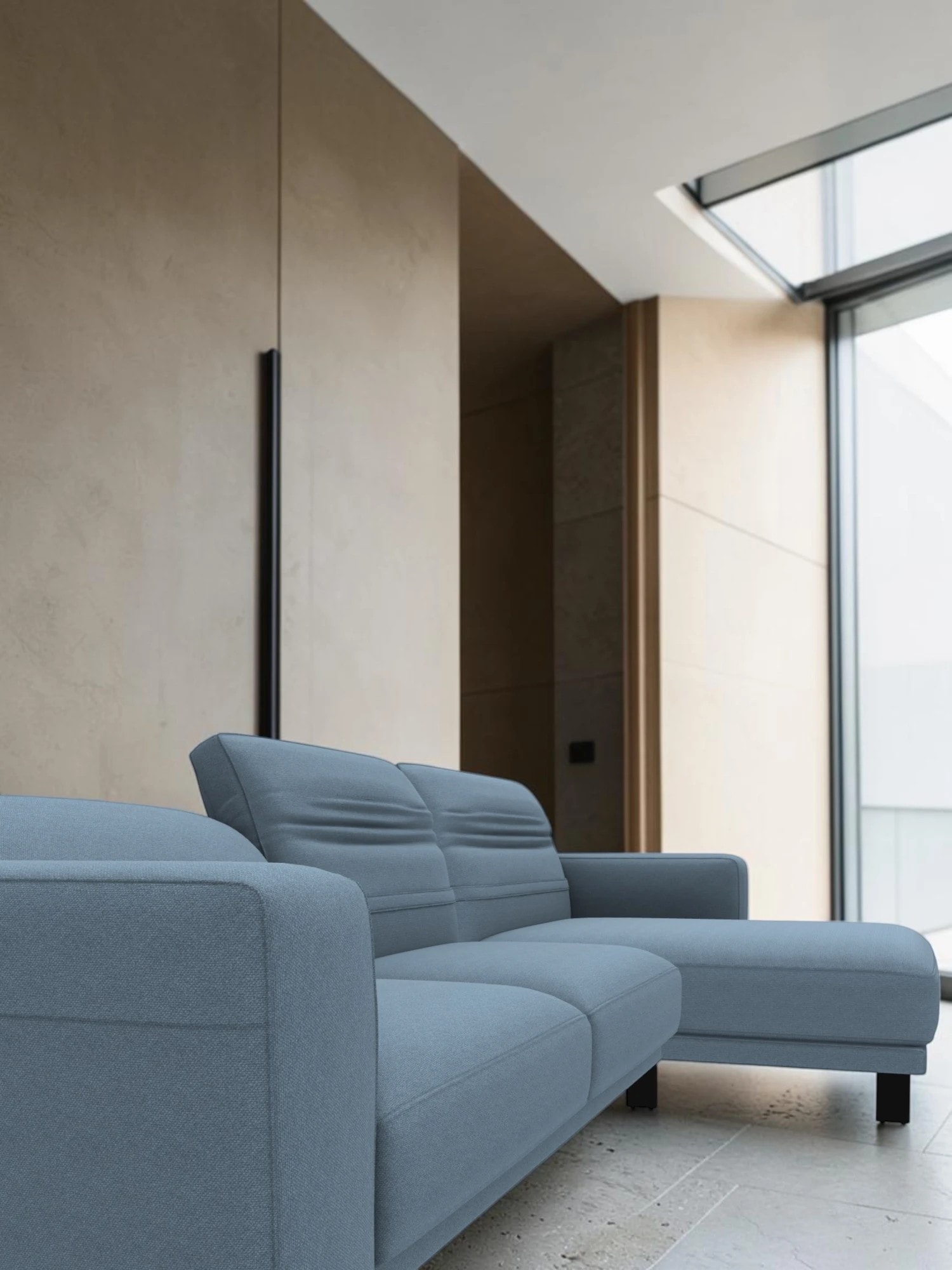 Canapé SIENNE chaise longue, vue 1 sur 3