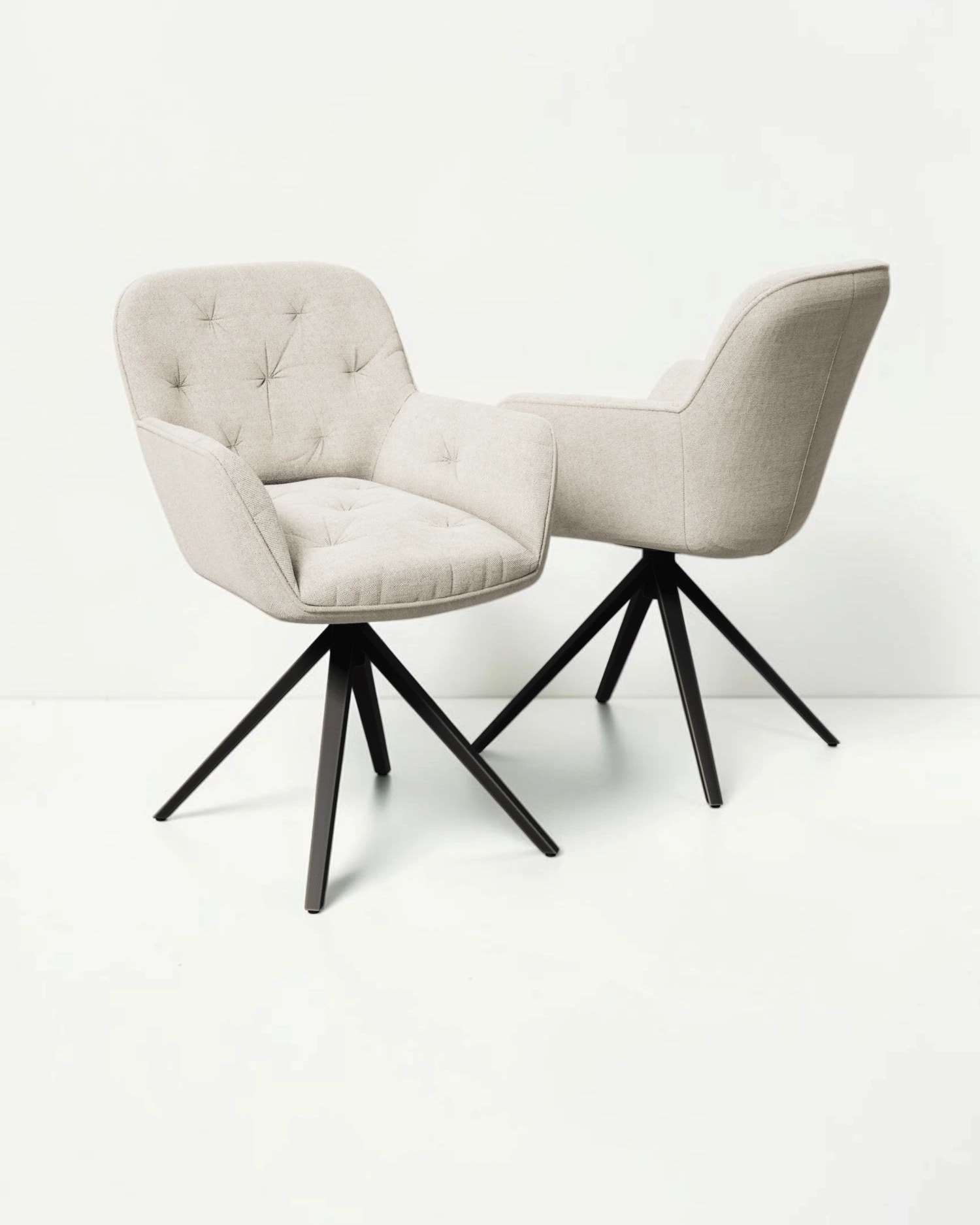 Chaise GIRONA, blanc cassé