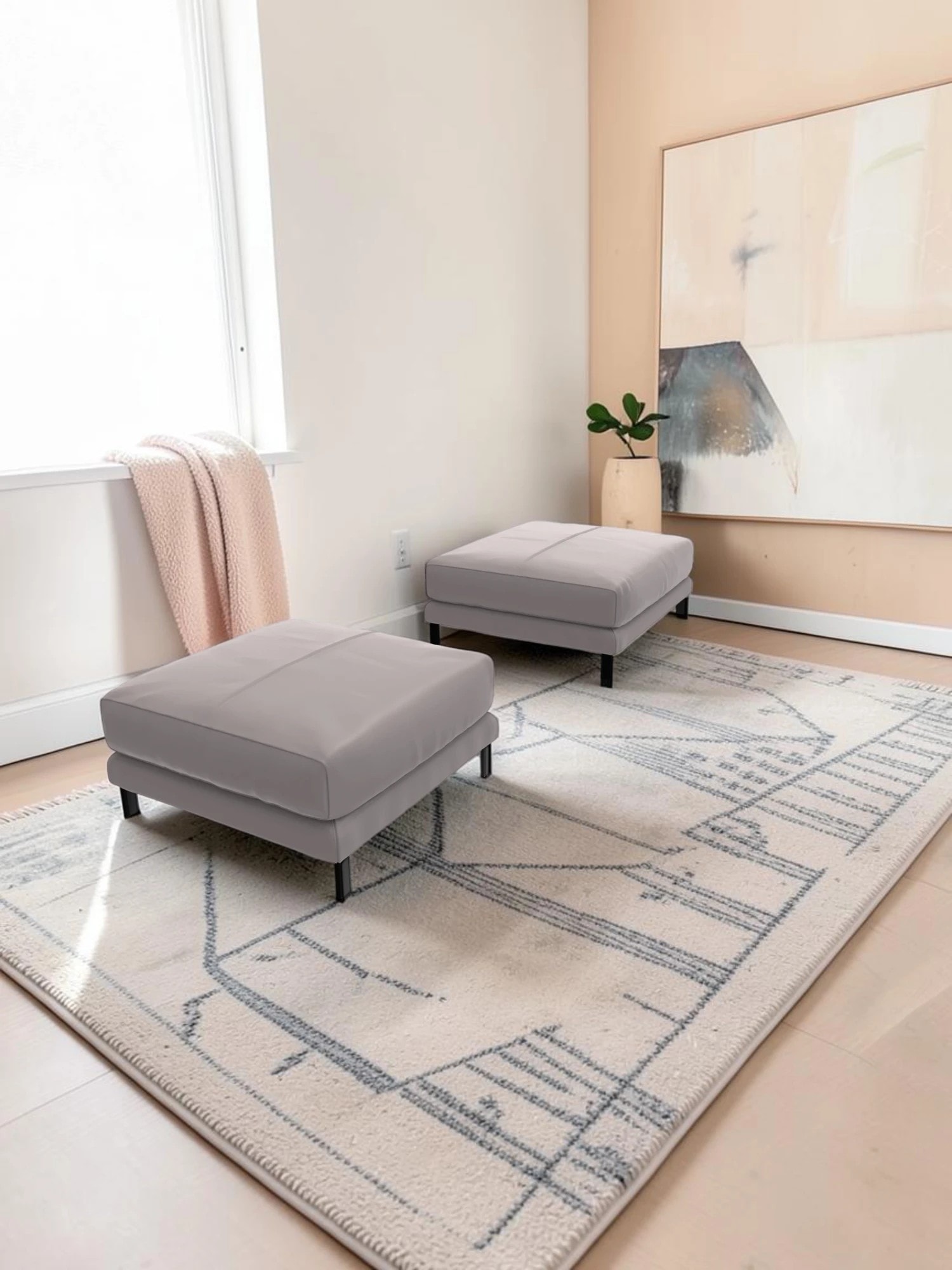 Pouf LAGON, vue 1 sur 3